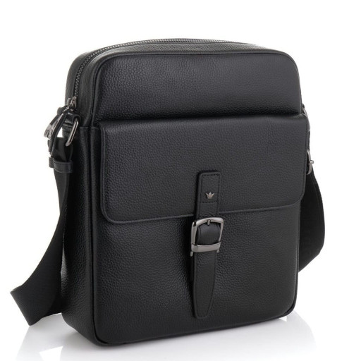 Барсетка шкіряна м'яка DER FLINGER DF2019932-1 чорна