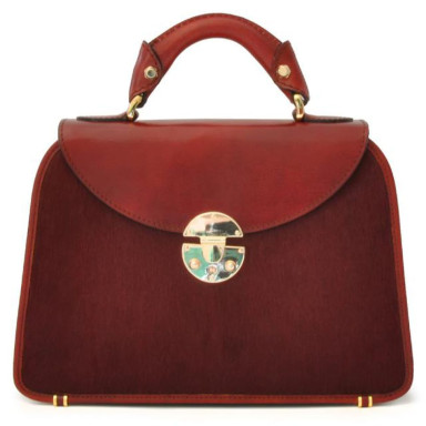 Pratesi CCH285/P - Veneziano Small Cavallino Woman Bag in real leather Cavallino Chianti