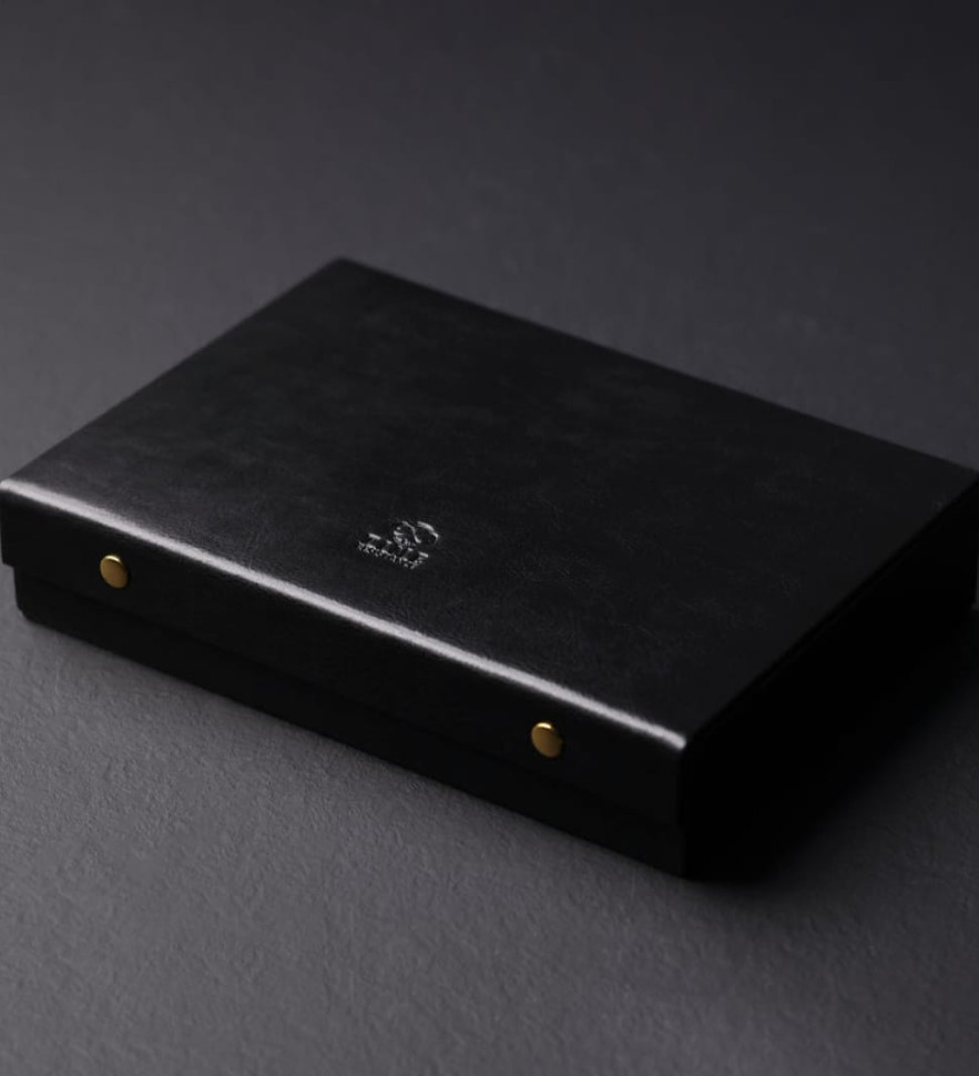 Womens Leather Jewelry Box Accessory Box - The Line of Beauty - Black color -  Time Resistance 5239401