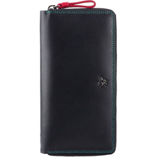 Гаманець жіночий Visconti SP33 Iris c RFID (Black Multi)