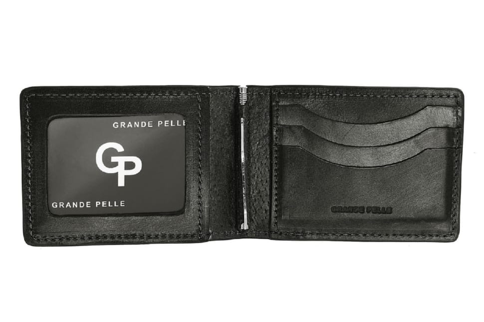 Clamp Grande Pelle 107610 glossy leather black