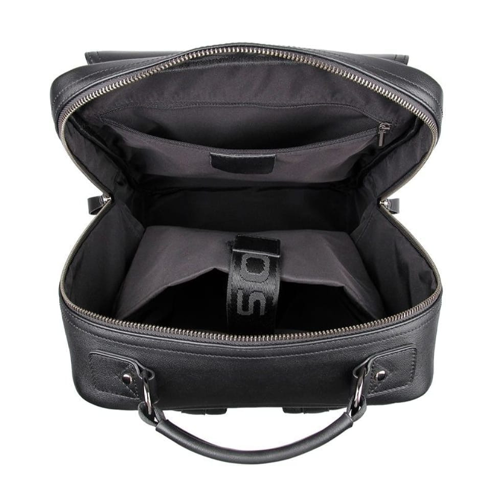 Шкіряний чоловічий рюкзак JD2755A John McDee чорний