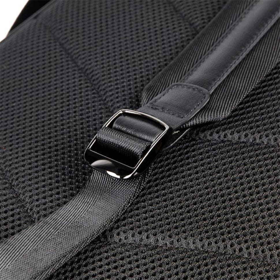 Шкіряний чоловічий рюкзак JD2755A John McDee чорний