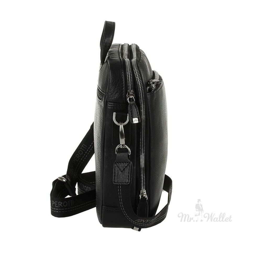 Барсетка м'яка шкіряна TONY PEROTTI 9744-20 чорний