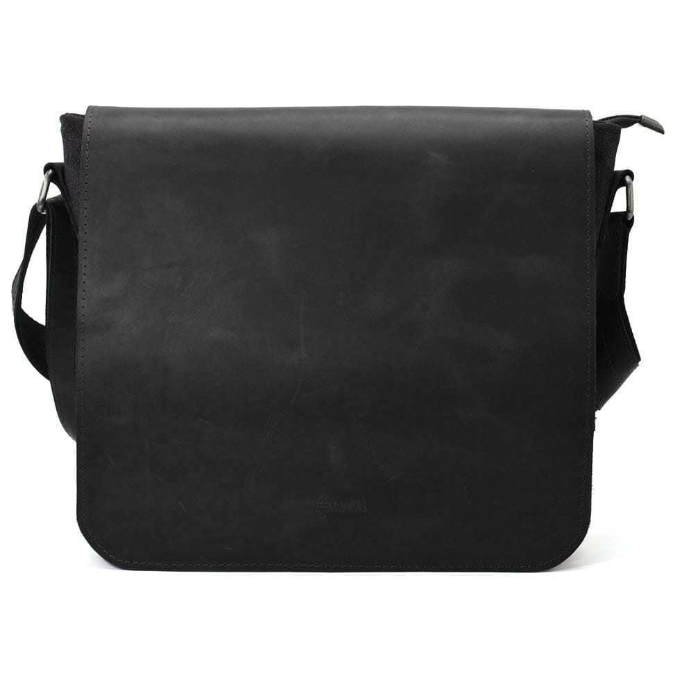 Сумка через плече розміру А4 з парусини та шкіри RAG-6601-3md TARWA