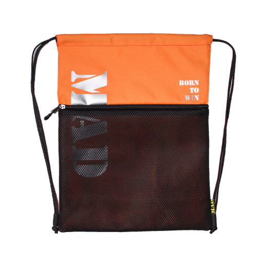 Зручний міський рюкзак-мішок для помаранчевого взуття від MAD |