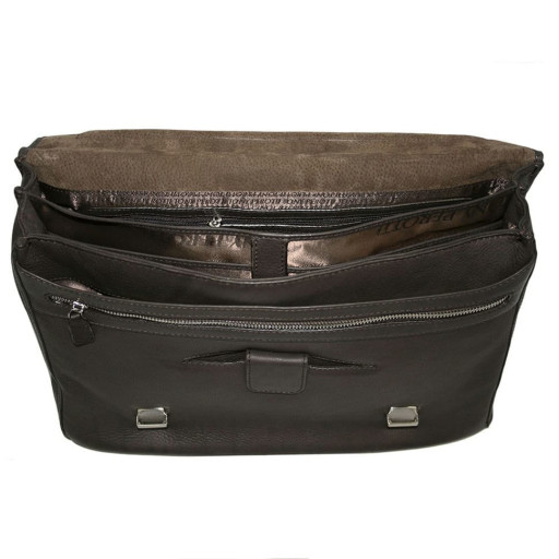 Шкіряний портфель Contatto 9124-40 moro коричневий