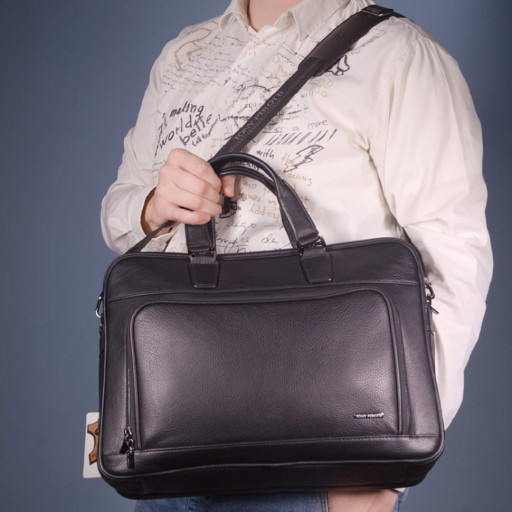 Сумка шкіряна Newcontatto 8976 чорний