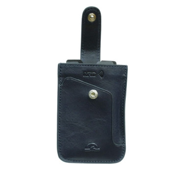 Кредитница кожаная Nevada 3821+RFID navy синий
