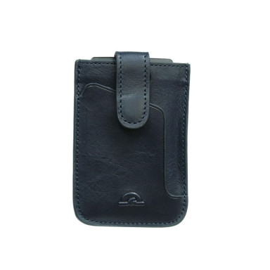 Кредитница кожаная Nevada 3821+RFID navy синий