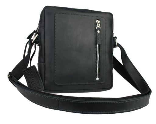 Сумка чоловіча шкіряна на плече SULLIVAN 35491(27) чорна