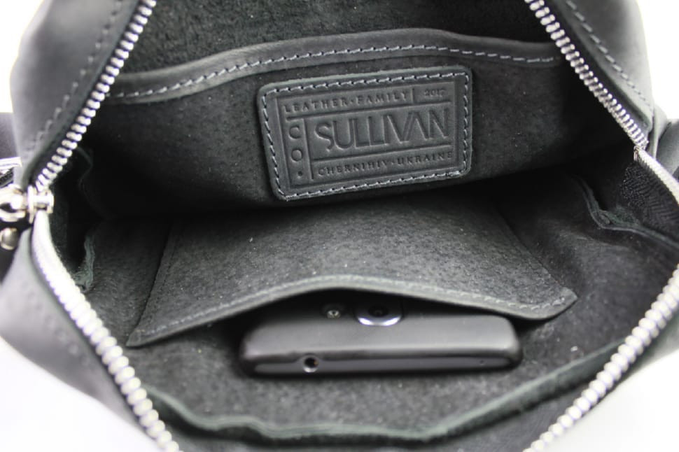 Сумка чоловіча шкіряна на плече SULLIVAN 35491(27) чорна