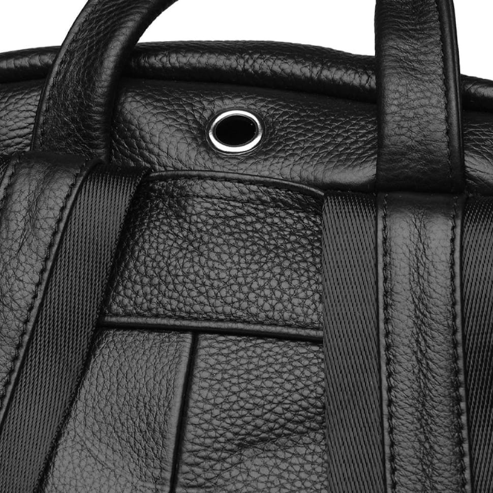 Чоловік шкіряний рюкзак Borsa Leather k168001-black