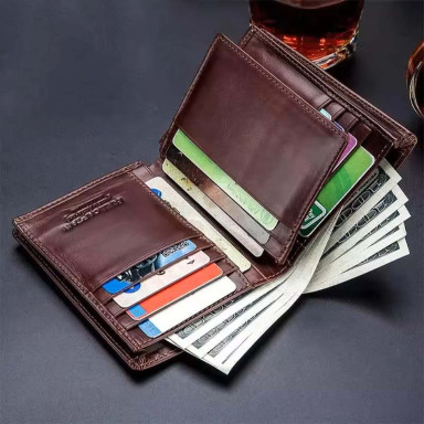 Mens folding wallet gray TB027J Bull