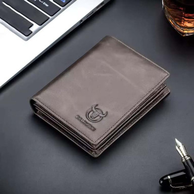 Mens folding wallet gray TB027J Bull