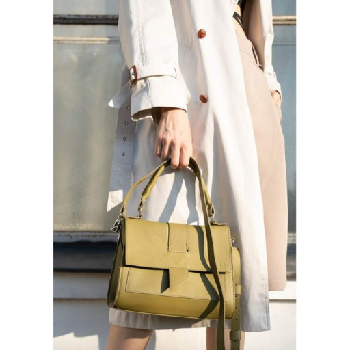 Жіноча шкіряна сумка Ester оливкова