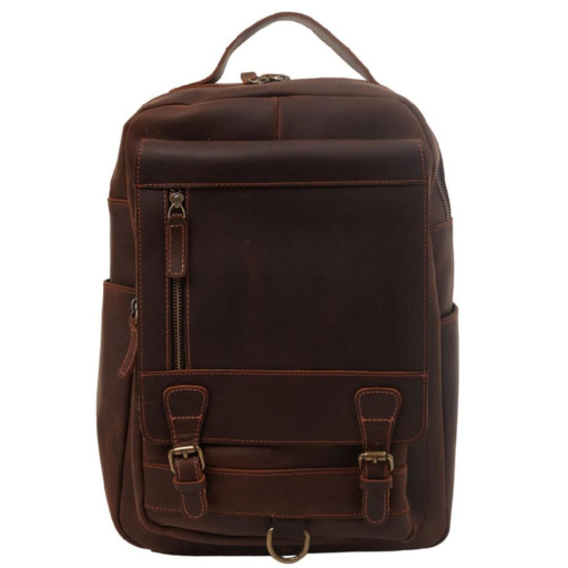 Шкіряний рюкзак BUFFALO BAGS M2254C коричневий нубук