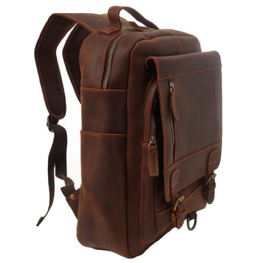 Шкіряний рюкзак BUFFALO BAGS M2254C коричневий нубук