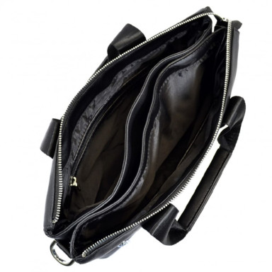 Портфель мягкий из кожзаменителя ТМ Bonis 89361- 1 черный