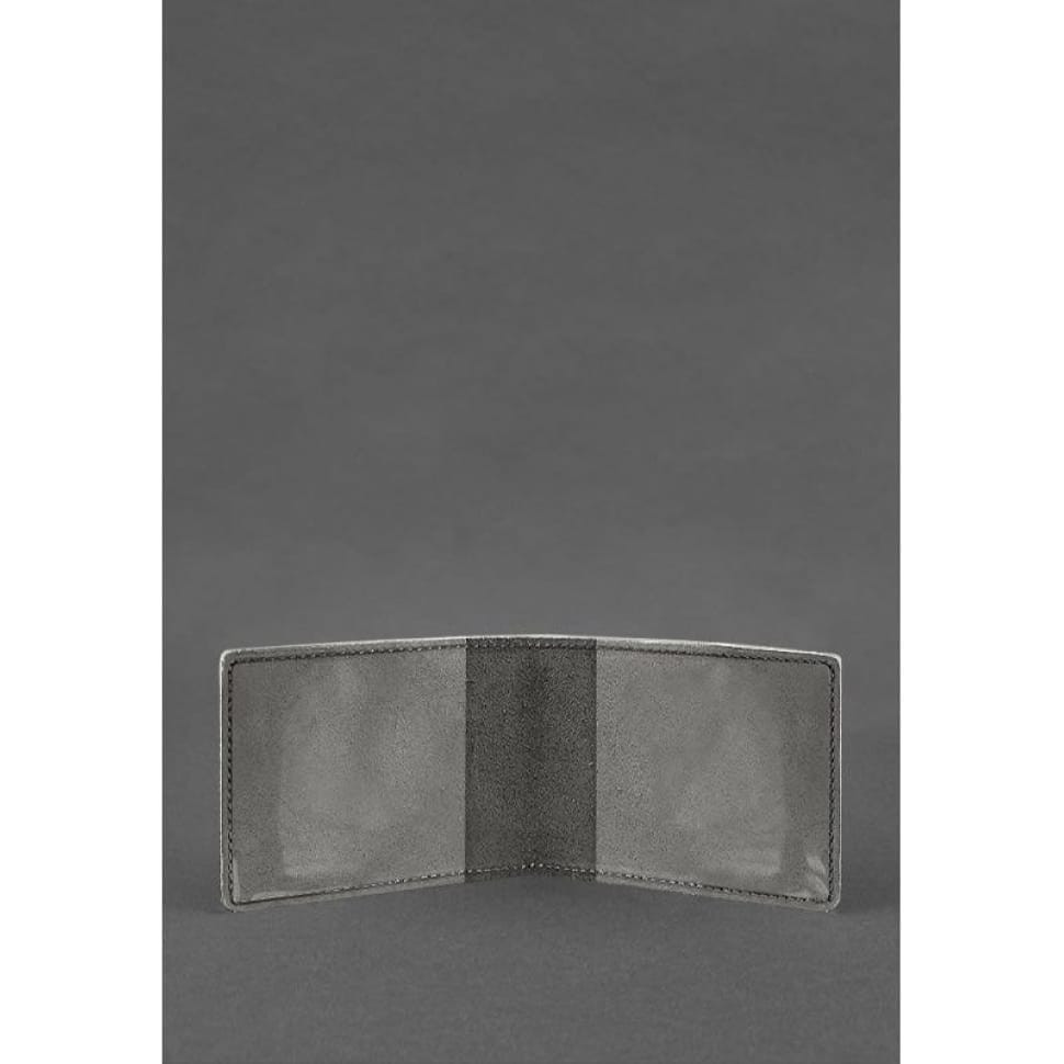 Шкіряна обкладинка для посвідчення журналіста Сіра