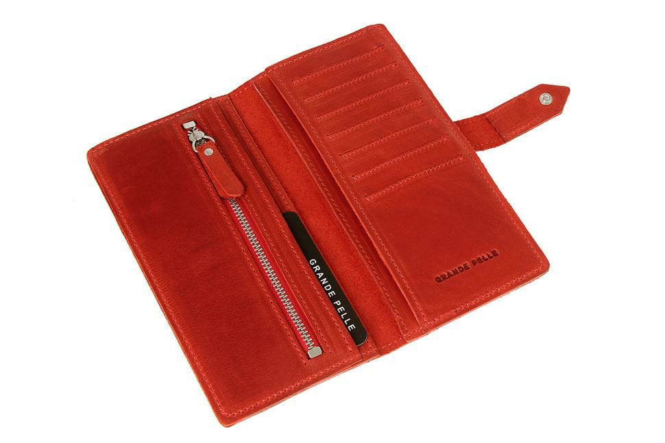 Wallet, red Grande Pelle 523160