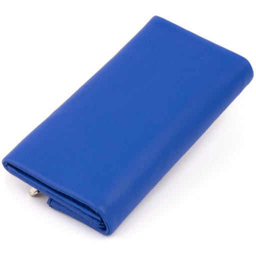 Клатч конверт з кишенею для мобільного жіночий шкіряний ST Leather 19268 Синій