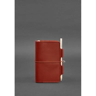 Women's leather notebook (Soft-beech) 3.0 coral