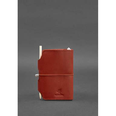 Women's leather notebook (Soft-beech) 3.0 coral