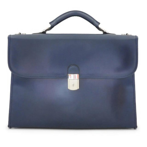 Pratesi RBL362 - Da Verrazzano Briefcase для ноутбука в цукерки Leather Radica Blue