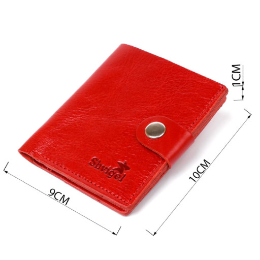 Шкіряне жіноче портмоне Shvigel 16482 Червоний