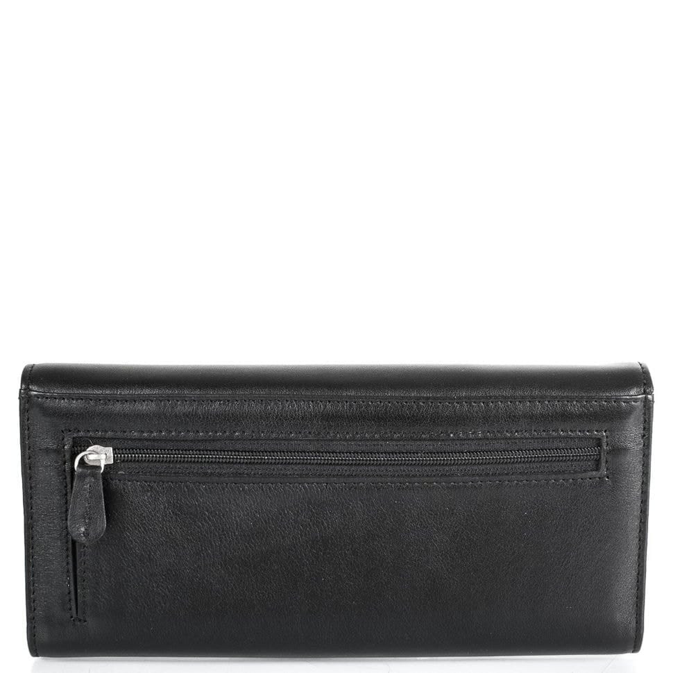 Гаманець жіночий шкіряний GRASS 112-10 чорний гладкий