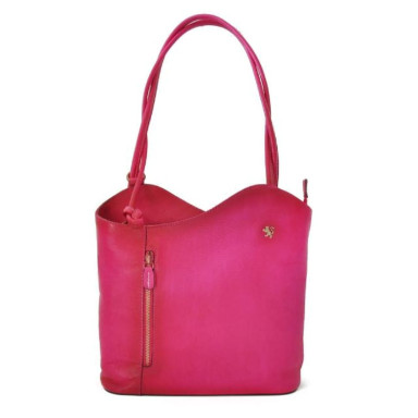 Pratesi BFU465 - Consuma Shoulder Bag in cow leather Bruce Fuchsia