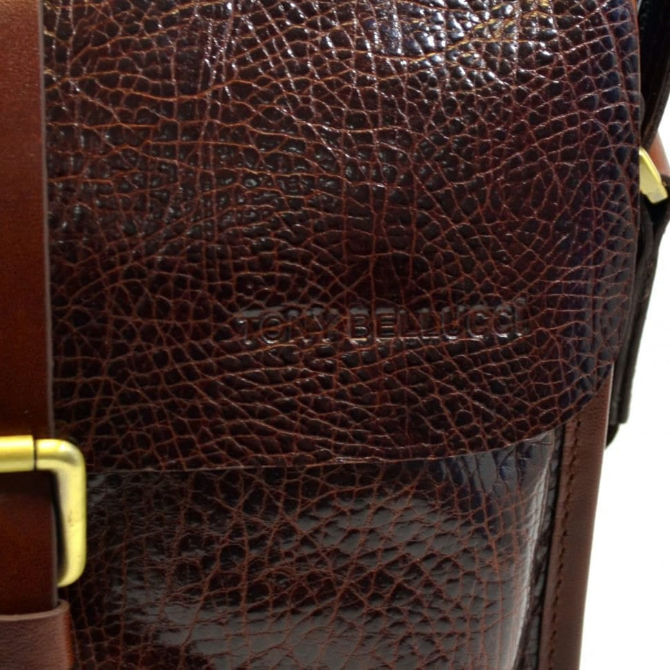 Барсетка м'яка шкіряна Tony Bellucci 5039-896 рудий флотар