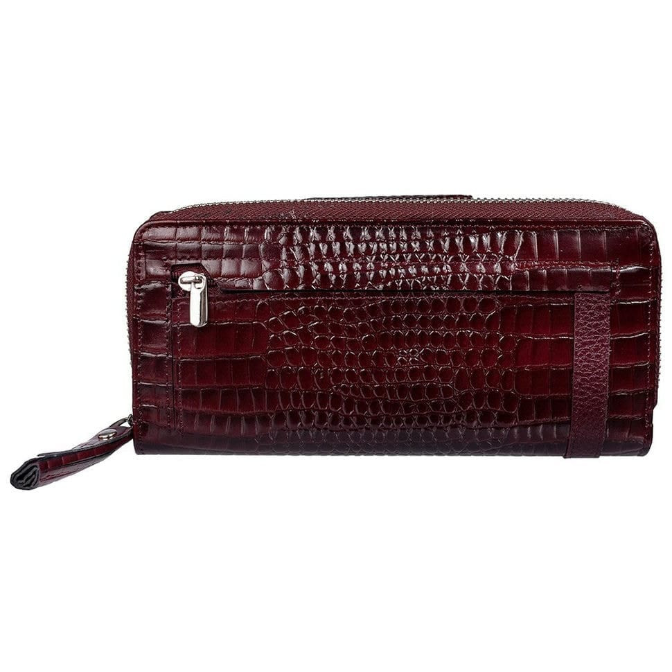 Гаманець жіночий шкіряний Desisan 731-626 бордо кроко