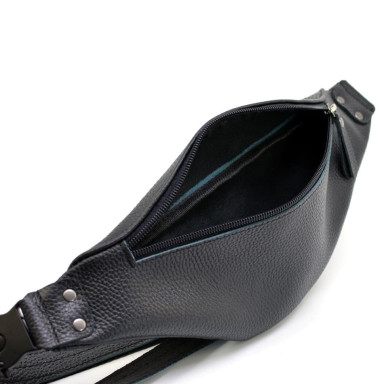 Leather waist bag banana for men or women TARWA FA-455-3md