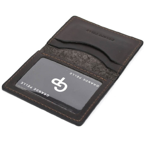 Обкладинка на ID паспорт з відділами для карт Grande Pelle 206620 гладка Наппа