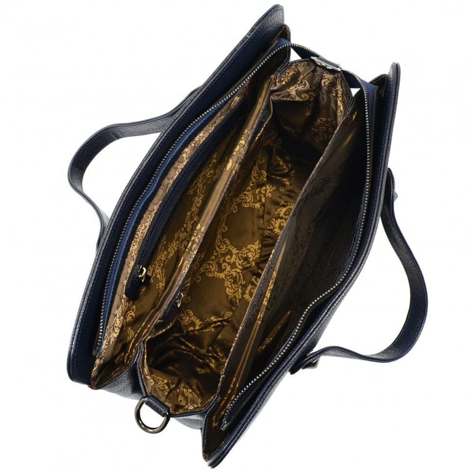 Портфель шкіряний Desisan 2939-315 синій флотар