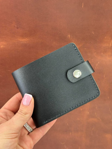 Classic wallet made of genuine leather SD009 (black) 