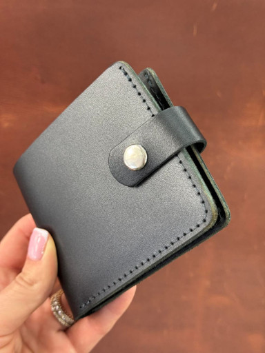 Classic wallet made of genuine leather SD009 (black) 