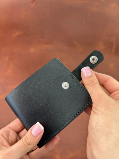 Classic wallet made of genuine leather SD009 (black) 