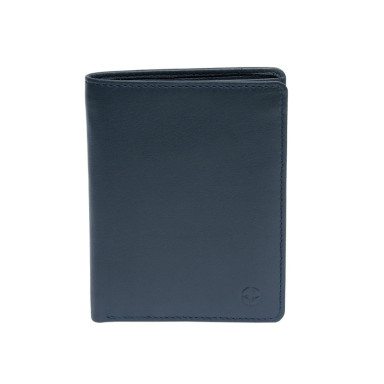 Leather wallet Cortina 5050 navy blue