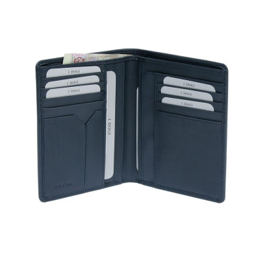 Leather wallet Cortina 5050 navy blue