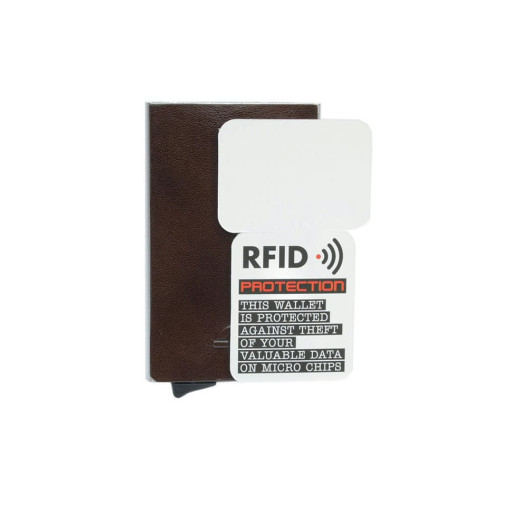 Кредитниця шкіряна Nevada 3771 з системою RFID moro коричневий