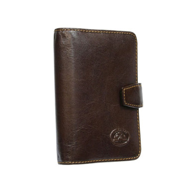 Leather pocket notebook Italico 1649 moro brown
