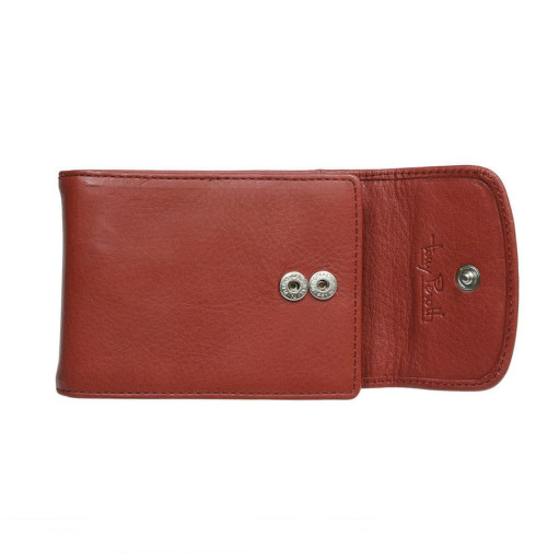 Кредитниця шкіряна Contatto 1703 rosso червоний