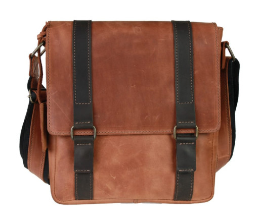 Сумка чоловіча шкіряна на плече SULLIVAN smvp87 (33) світло-коричнева