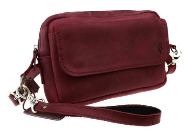 Bag women's leather small clutch SULLIVAN sg43 (26) marsala