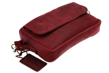Bag women's leather small clutch SULLIVAN sg43 (26) marsala