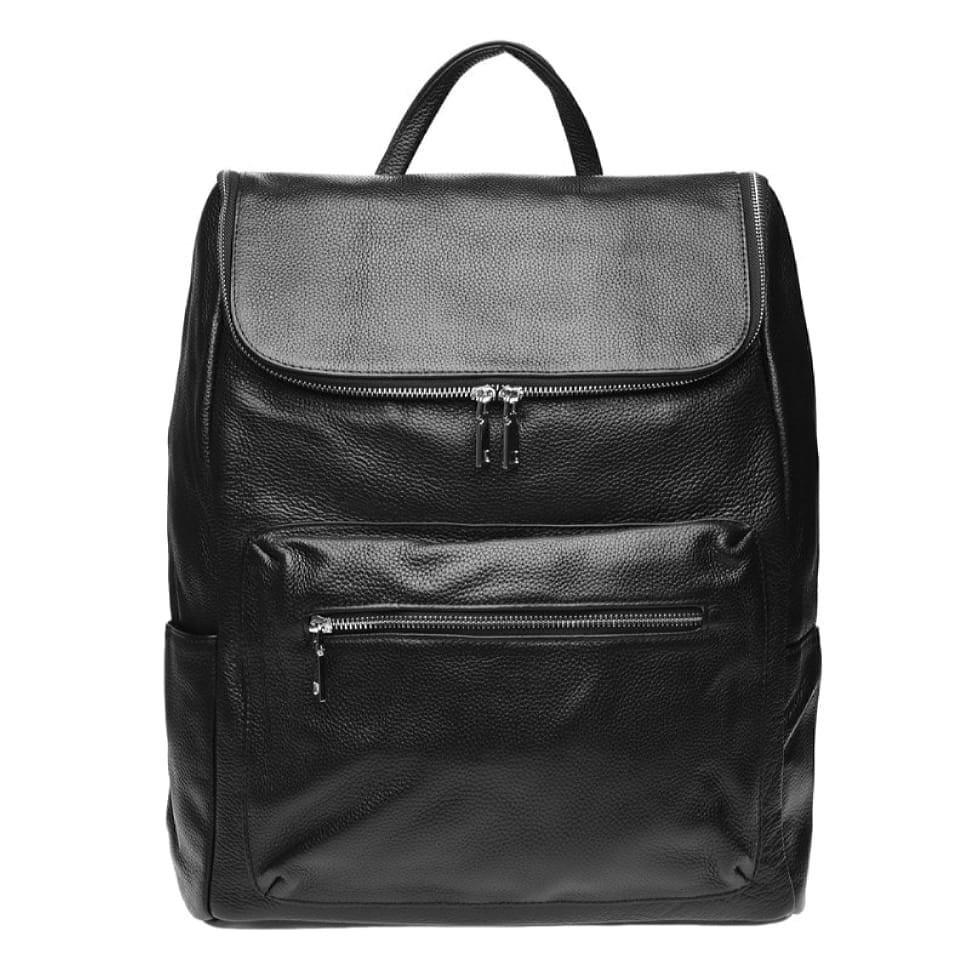 Чоловік шкіряний рюкзак Borsa Leather k168008-black