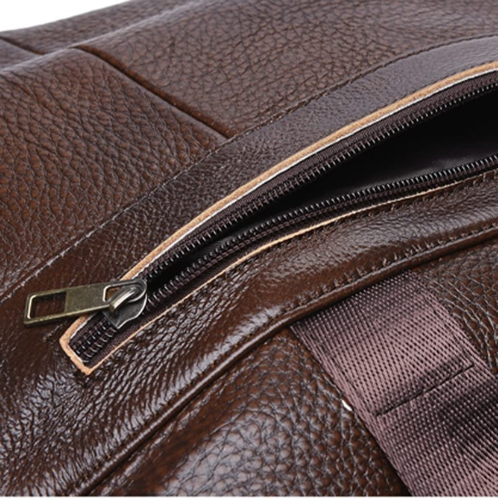Чоловіча сумка шкіряна Borsa Leather 1t9036-brown